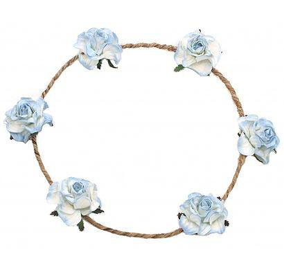 ELORA Floral Crown - Blue